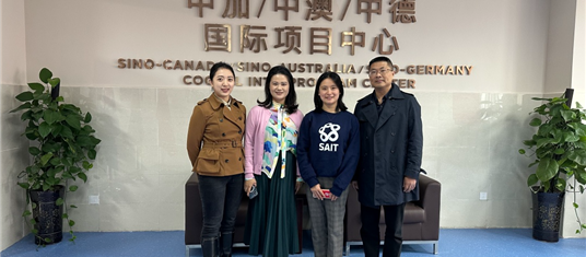 战略合作伙伴加拿大南阿尔伯塔省理工学院到访楷柏教育，深化交流中加国际教育合作